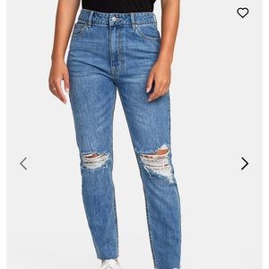 RVCA High-Rise Tapered Jeans